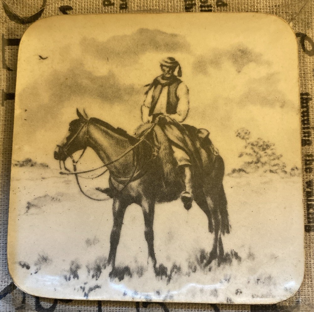 Match & Plus Products (5) Five Western Coasters 3.5” X 3.5”