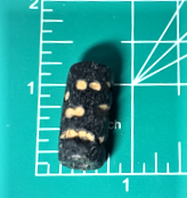 Ancient Black Steatite Dot Pattern Cylindical Seal Lot Uruk