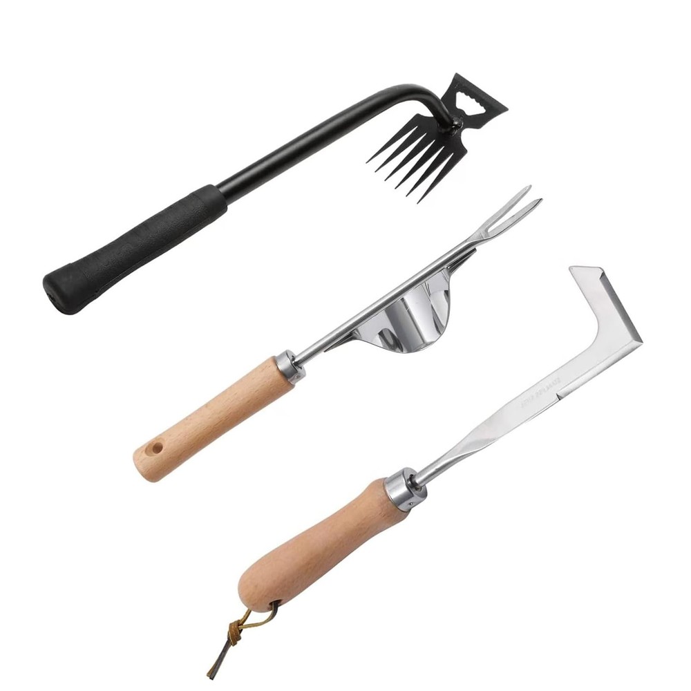Gardening Hand Weeder Tools, 6 Teeth Uprooting Weeding Tool Multifunctional M...