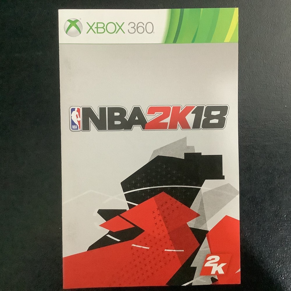 NBA 2K18 Microsoft Xbox 360 Instruction Manual Only