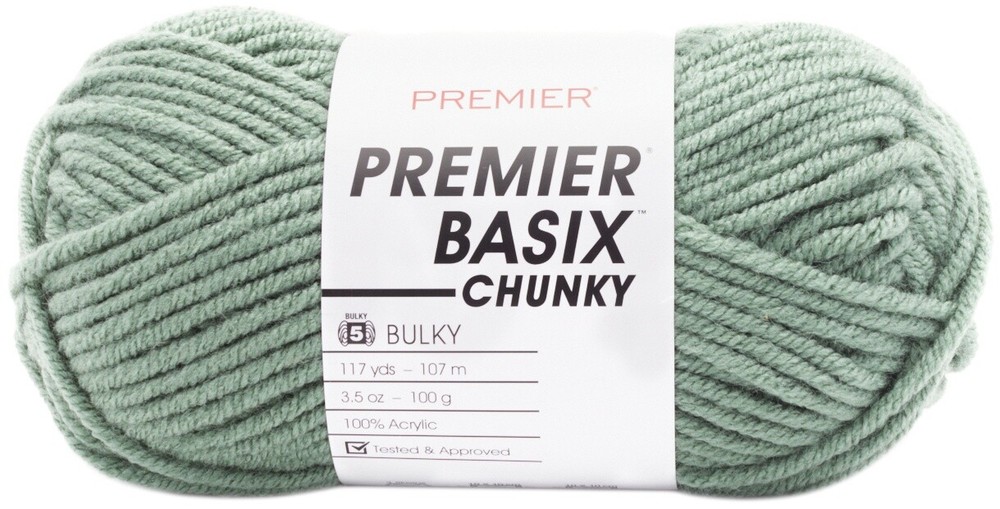 Premier Basix Chunky Yarn-Sage - 3 Pack