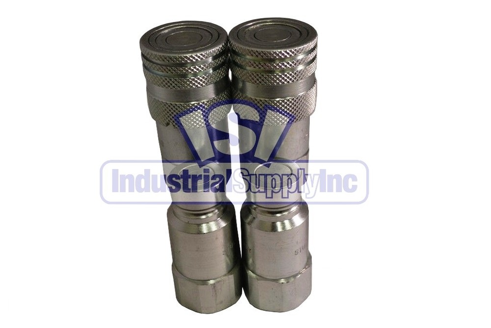 Quick Coupler | ISO 16028 Flat Face | 1/2" NPT | High Flow | Stucchi | 2 Pack