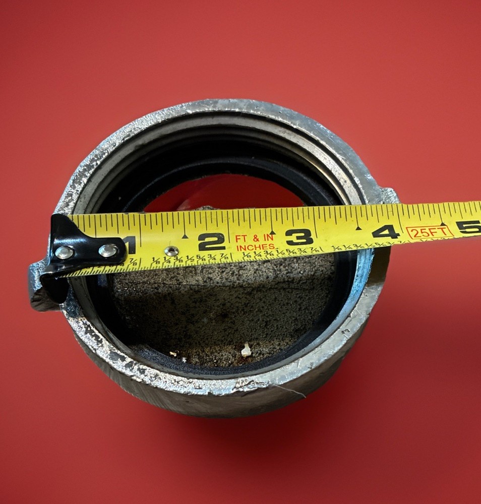 3.5” Brass Chrome Fire Truck Fitting Cap