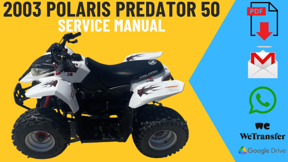 2003 Polaris predator 50  Service Manual