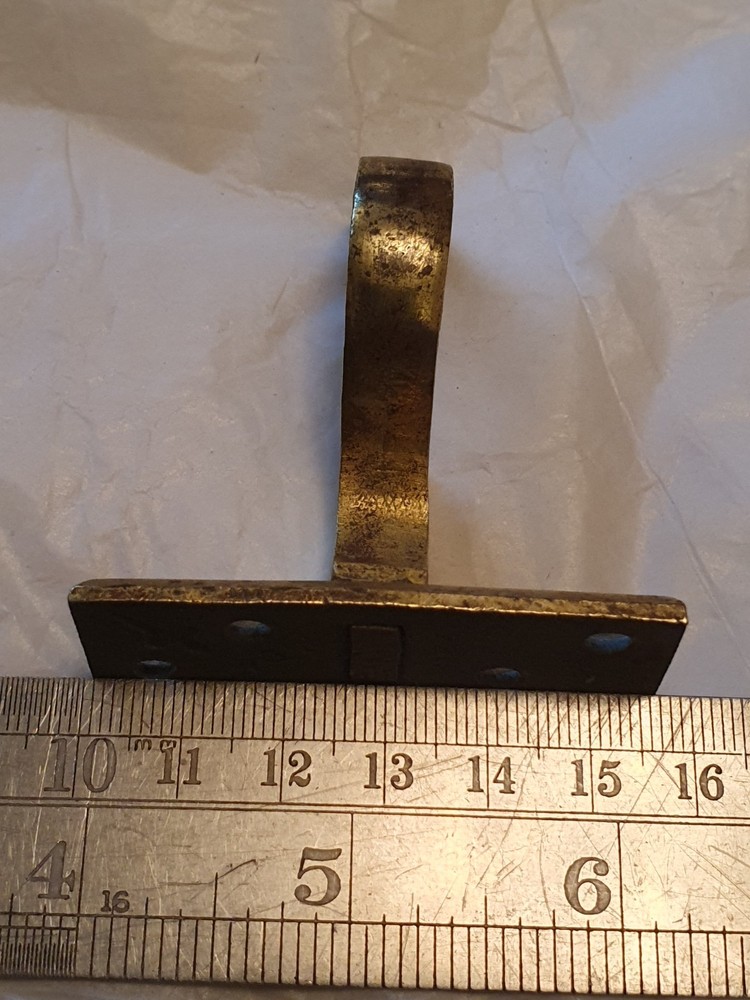 Victorian Solid Brass Curtain Pole Brackets
