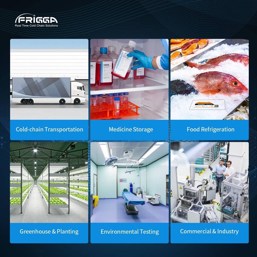 Frigga 5 Pack Temperature Data Logger Single Use Temperature Recorder 28800