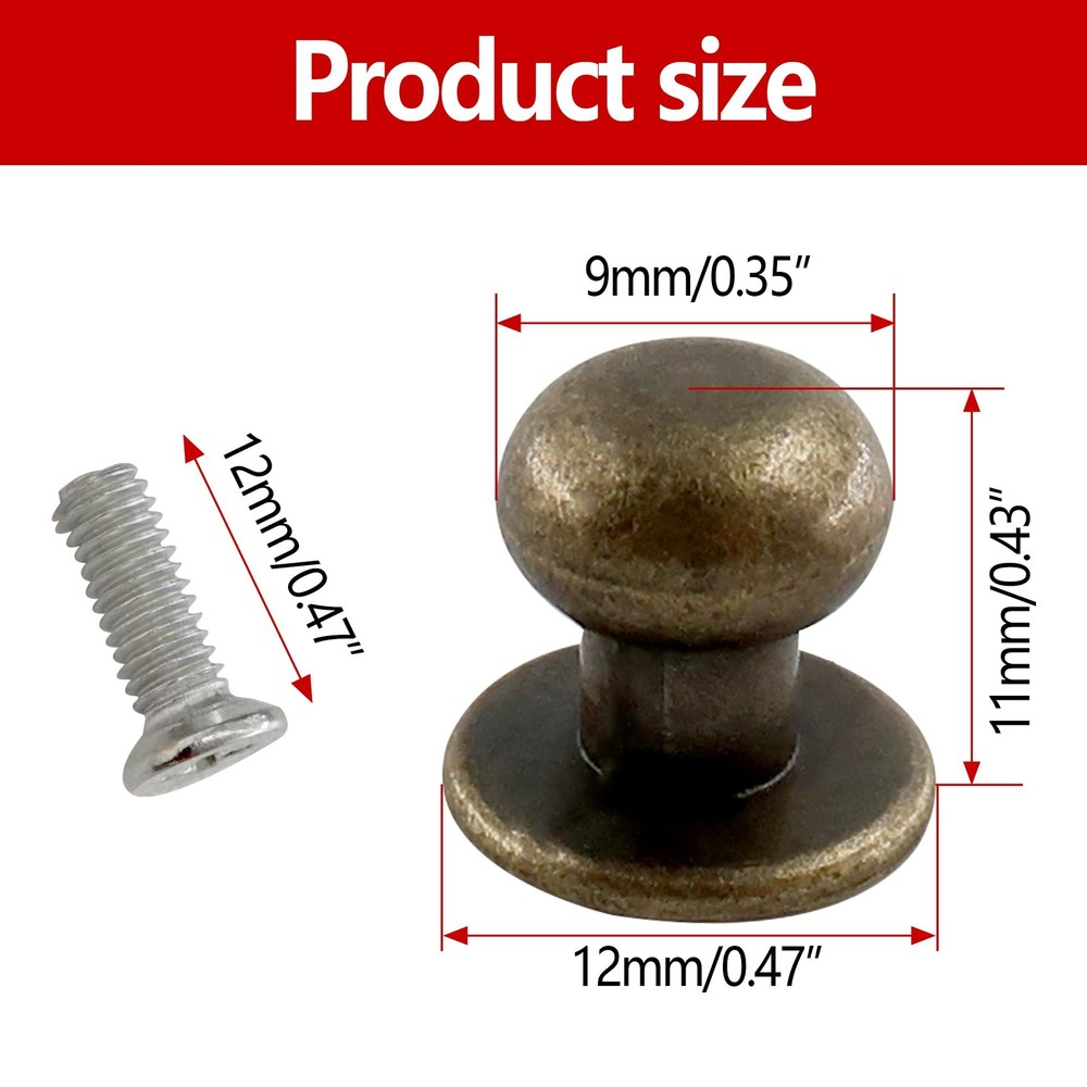 24 Pcs Mini Cabinet Knobs Round Head Jewelry Box Handle Knobs Small Drawer Pulls