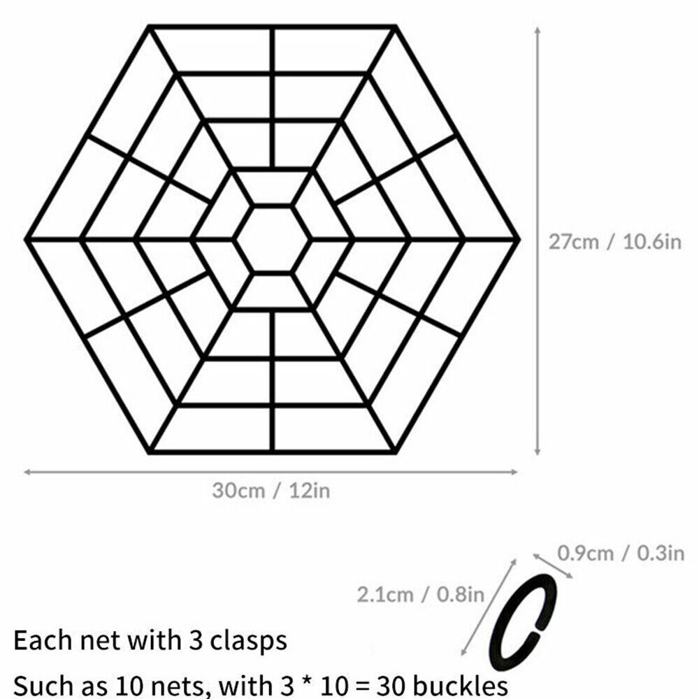 Pond Fish Guard Protector Plastic Floating Grid Protective Cover- 10pcs