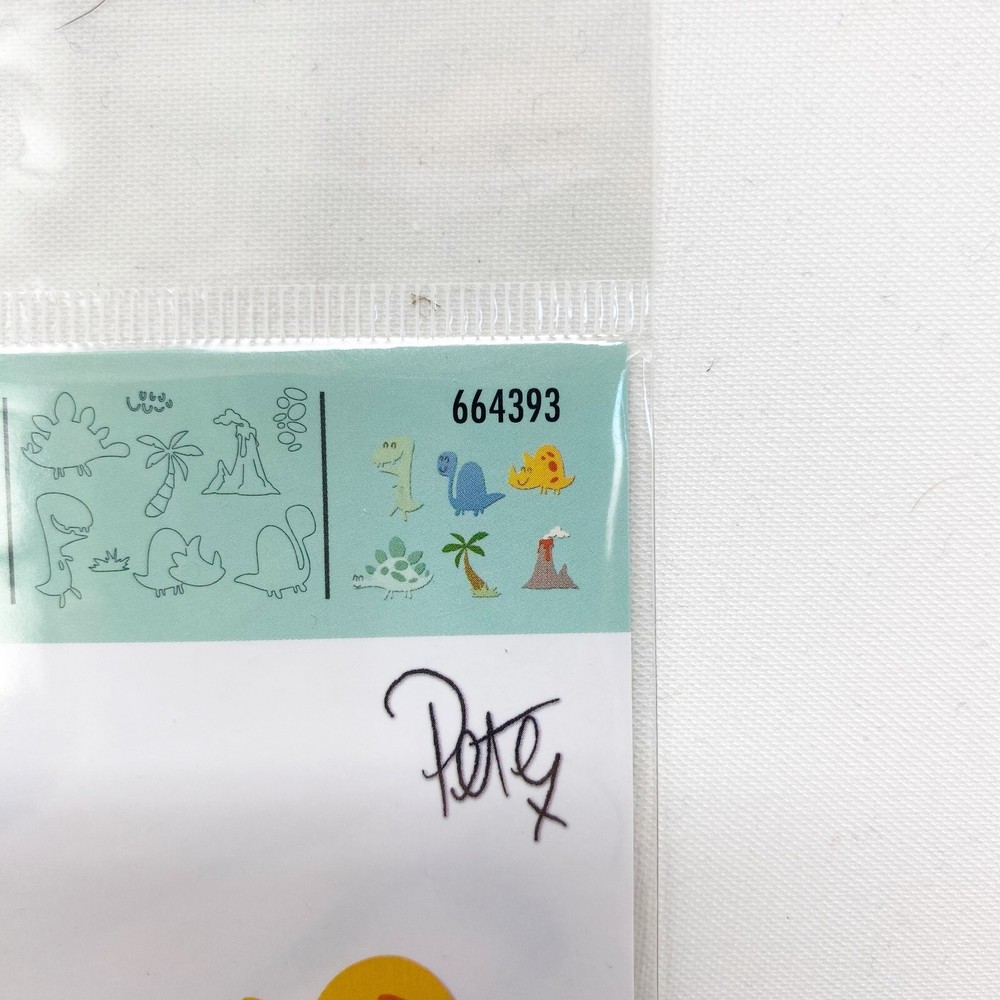 Sizzix Thinlits Dinosaurs Cutting Dies Pete Hughes Cute Animals 664393 NEW