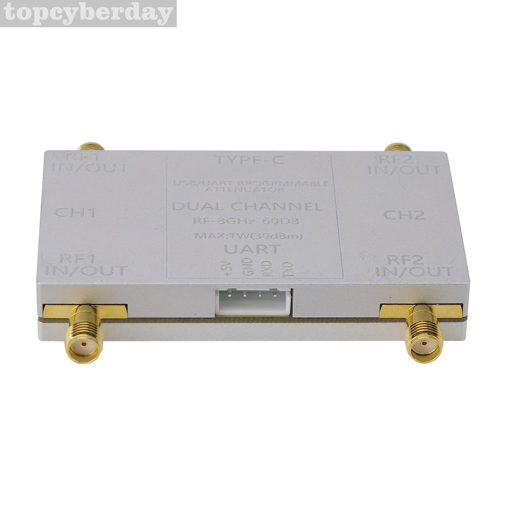RF-8GHz-60DB Programmable Attenuator + Type-C Cable + Offline Main Control Board