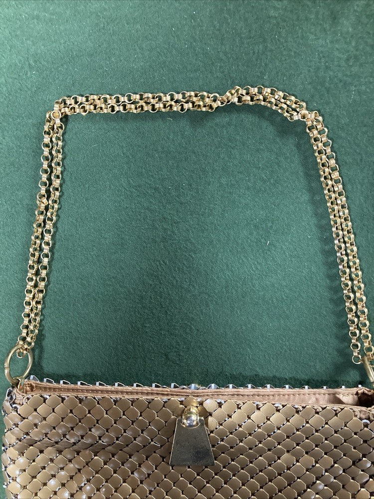 Vintage Whiting and Davis Gold Mesh Handbag
