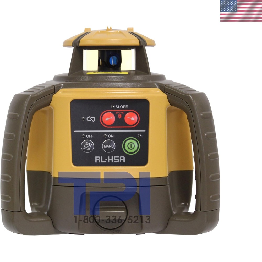 Topcon RL-H5A Laser Leveling Kit with Sensor & Case - Easy, Durable, Reliable