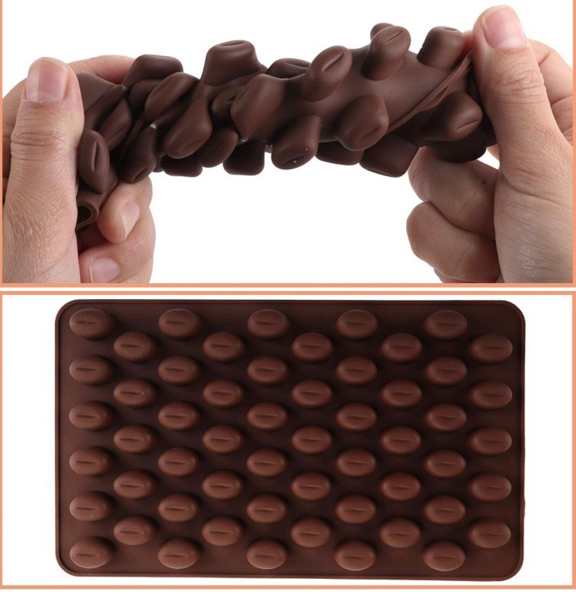 Silicone Coffee Bean Mold For Cake Candy Wax Baking Decorating