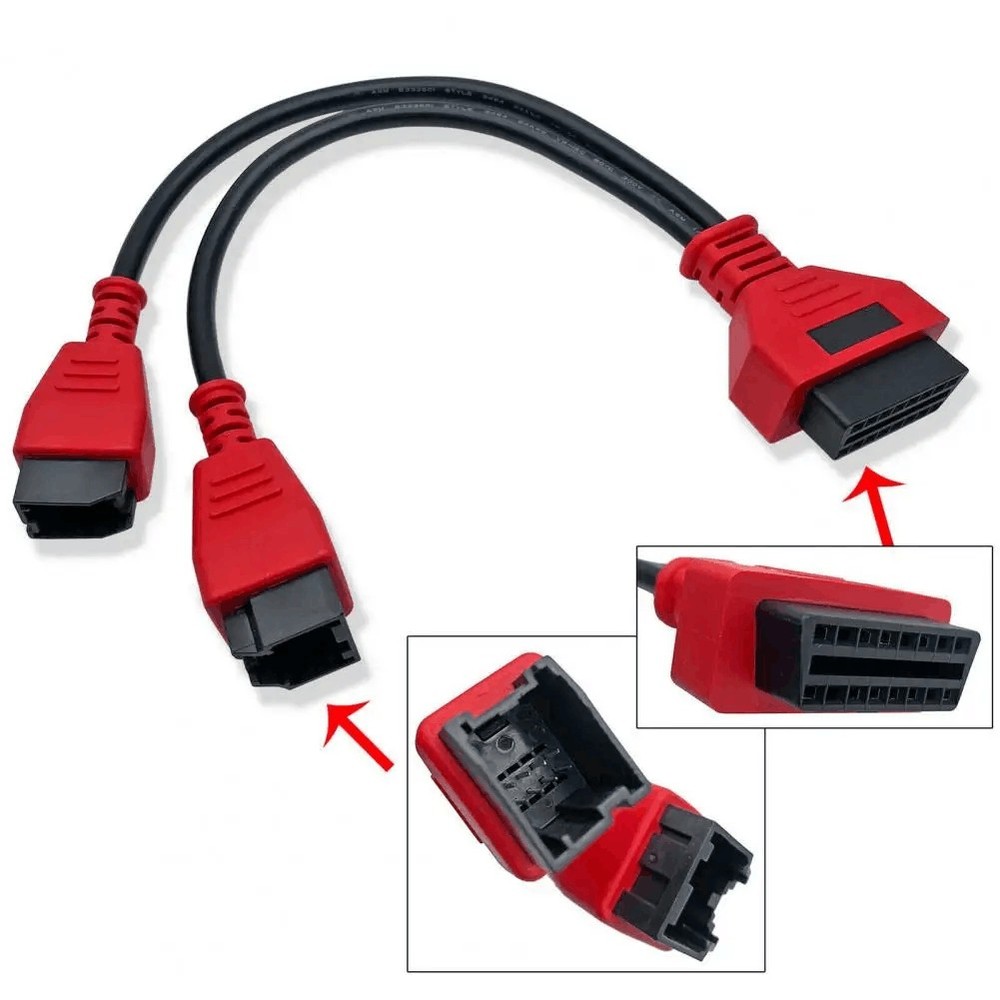 12+8Pin Programming Connector Cable Adaptor MSCHRY128 For Chrysler Autel Maxisys