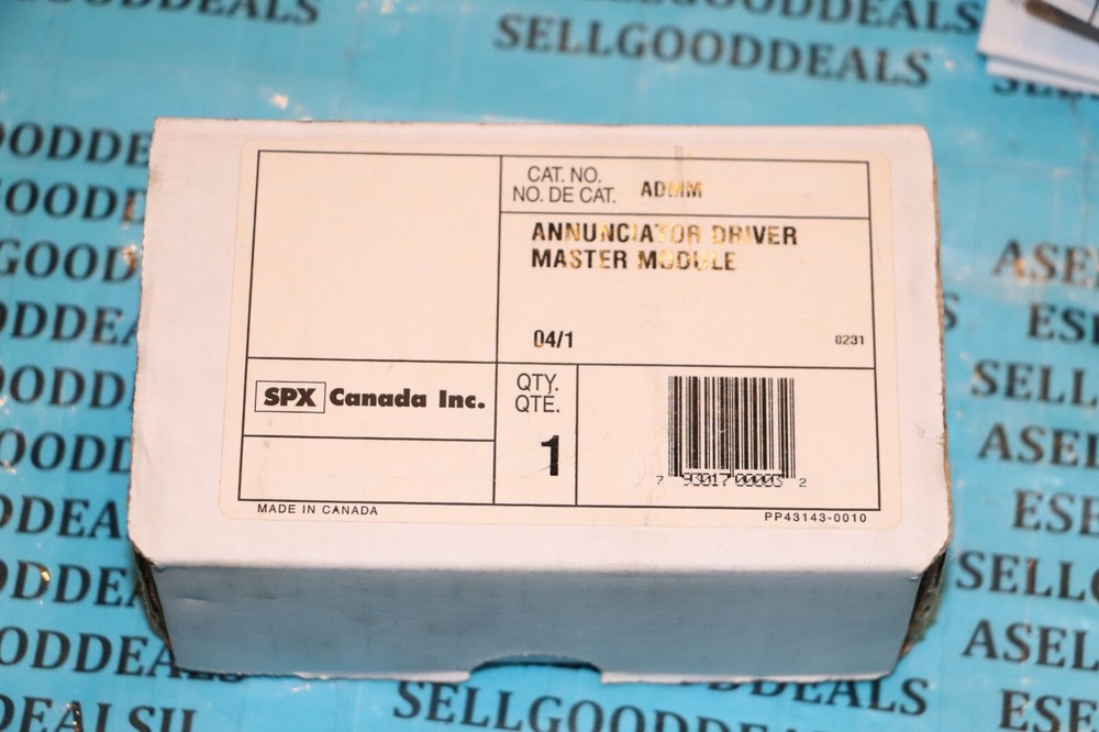 SPX Canada Inc ADMM Annunciator Driver Master Module New