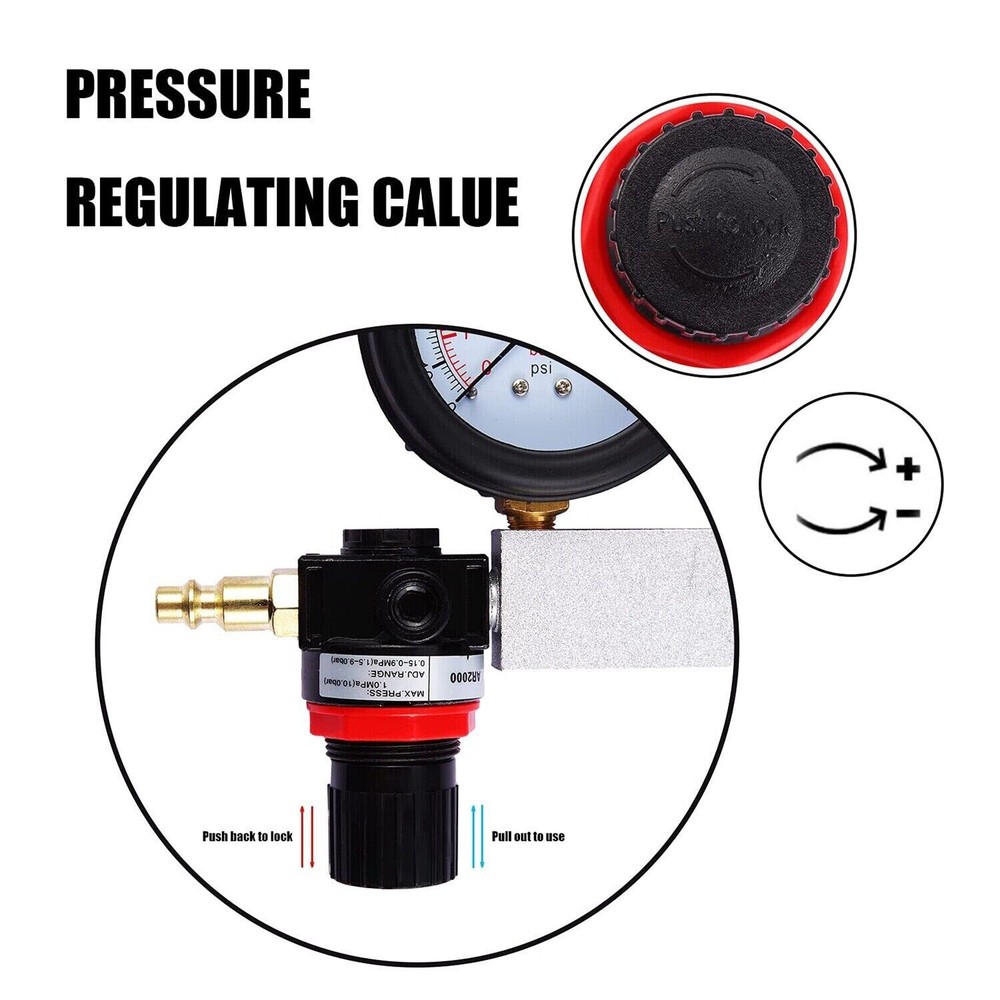 Engine Compression Diagnosis Tester Cylinder Leak Down Gauges Detector Leakage