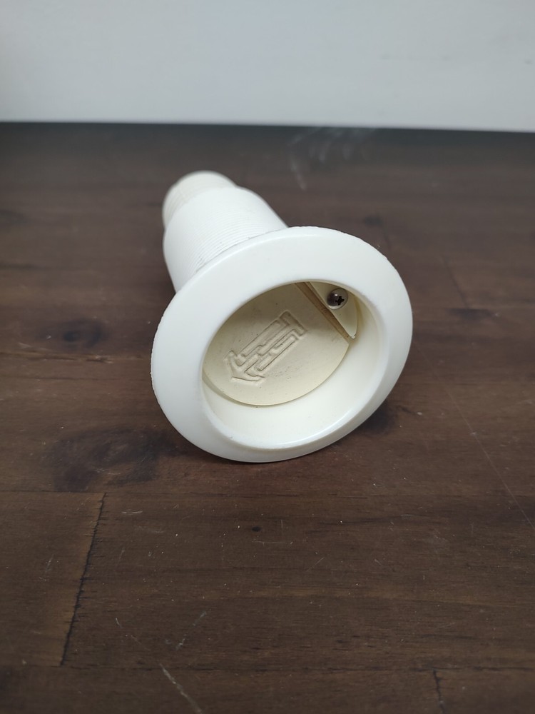 TH Marine white plastic 1 1/2" scrupper