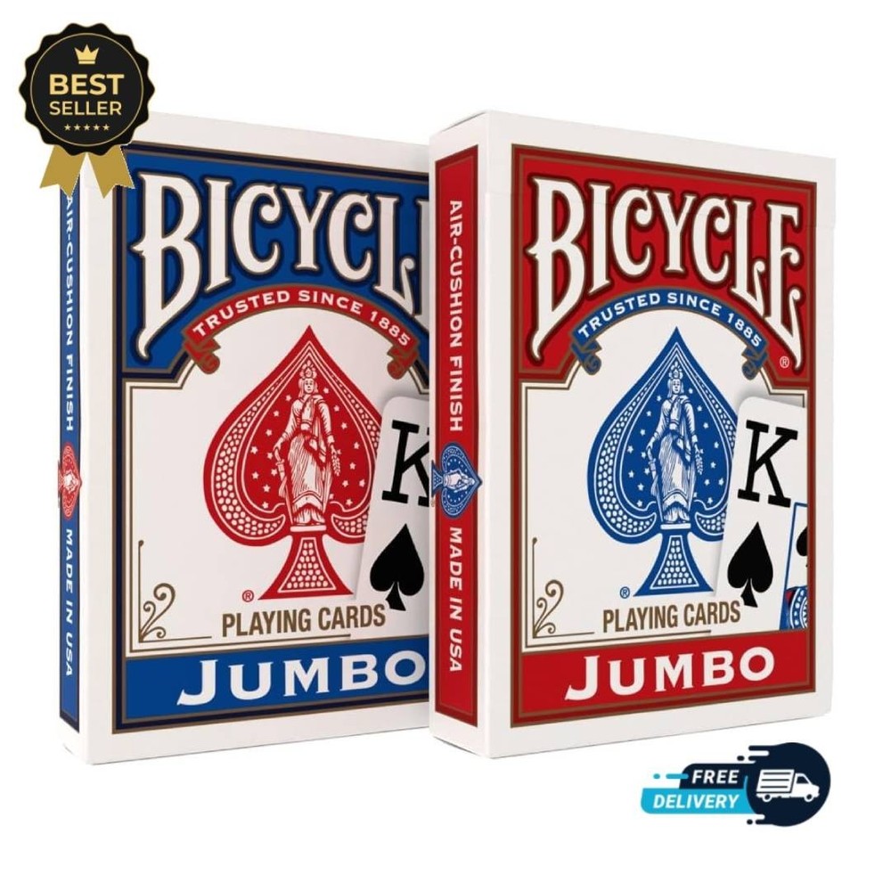 Bicycle Playing Cards, Jumbo Index, 2 Pack