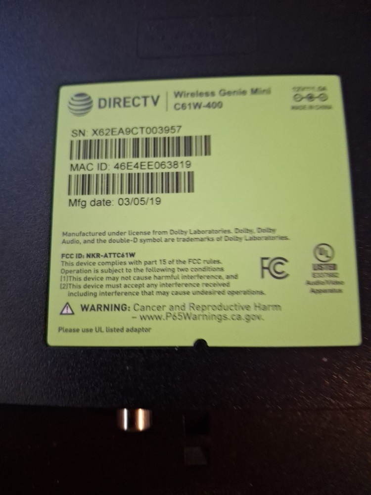 DIRECTV BUNDLE WIRELESS VIDEO BRIDGE & RECEIVER WVB2R0-34 / SEE DESCRIPTION ***