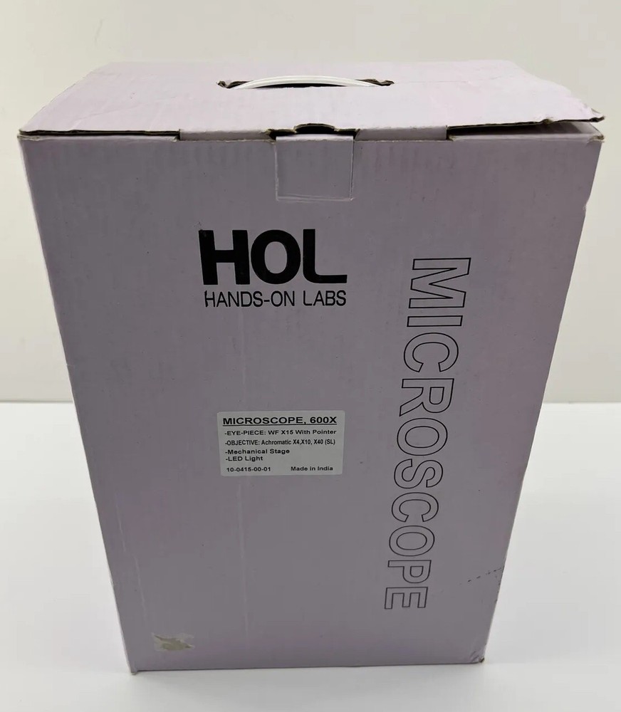 HOL Microscope 600X Stage LED Light Hands on Lab Science Microscope