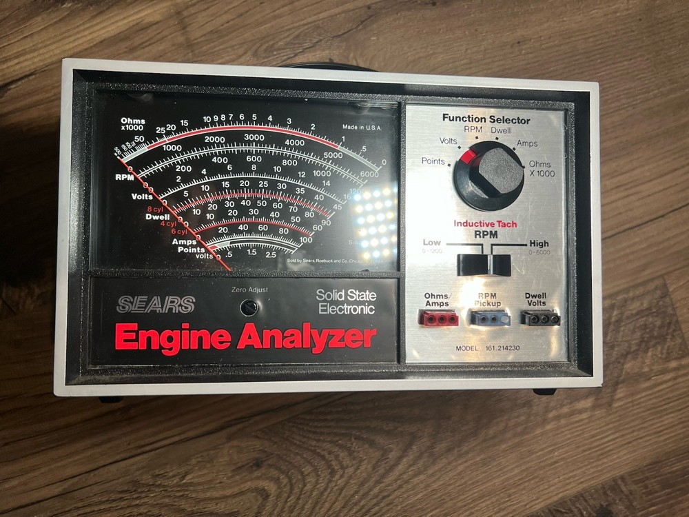 Sears Craftsman Model 161.214230 Solid State Electronic Engine Analyzer. UNTEST