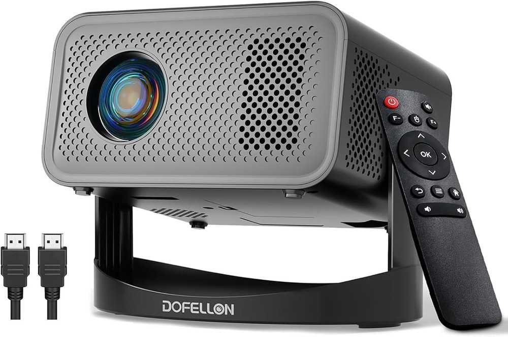 Native 1080P Auto Keystone Projector 4K Support