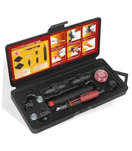 Low Profile Brake Flaring Tool Kit - Professional Single & Double Flare Tool