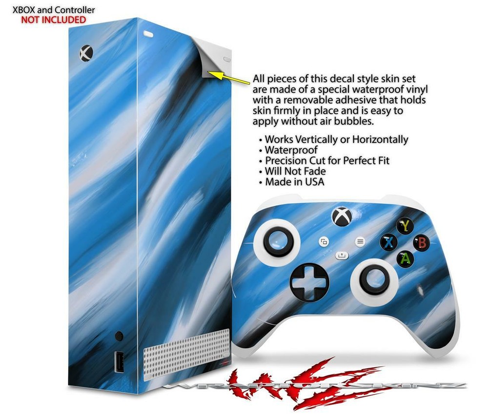 Skins XBOX Series S Console Controller Paint Blend Blue