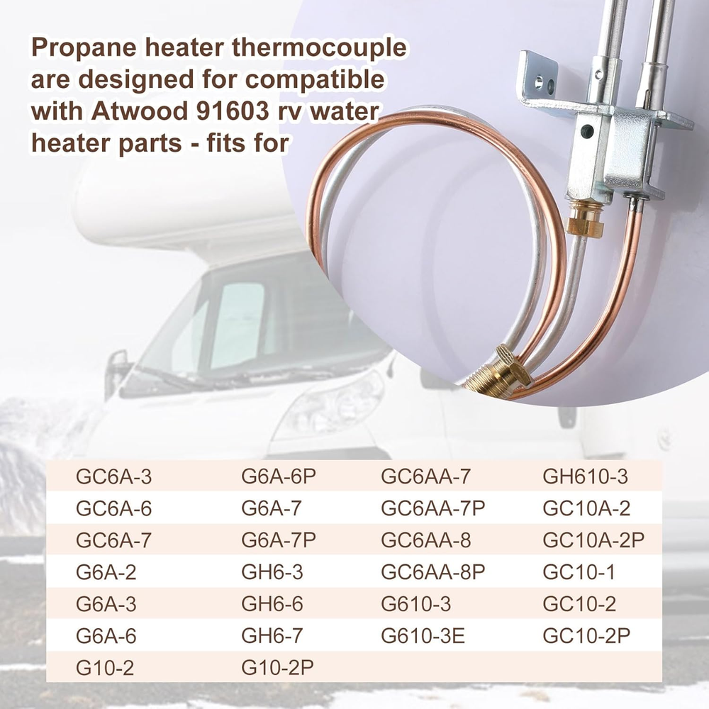 Water Heater Pilot Assembly Replacement Kit for Atwood 91603 (91214),Pilot Therm