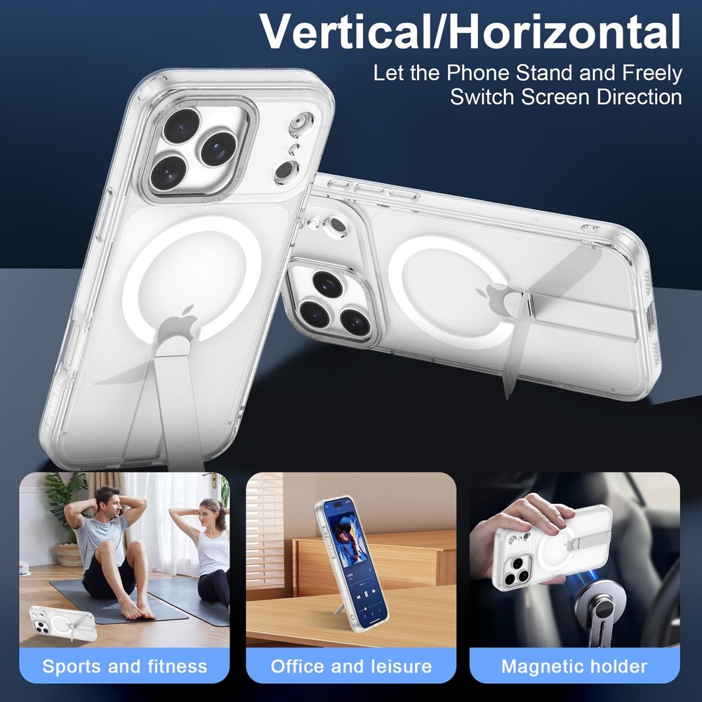 for iPhone 17 Pro Max Case with Stand, Camera Control Cover Control, Military...