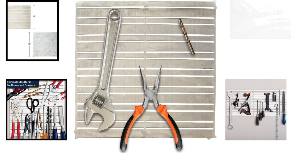 Powerful 12x12 Magnetic Storage Panel - Ideal for Garage Tool Organization