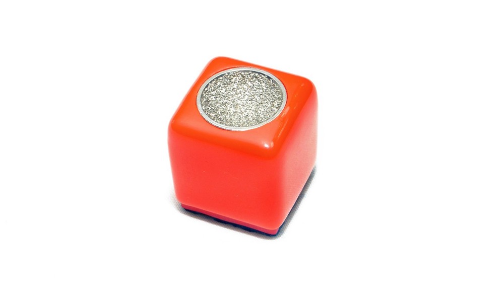 Billiard Pool Snooker Cue ORANGE Chalk Holder Tip Scuffer Shaper Chalker  NEW