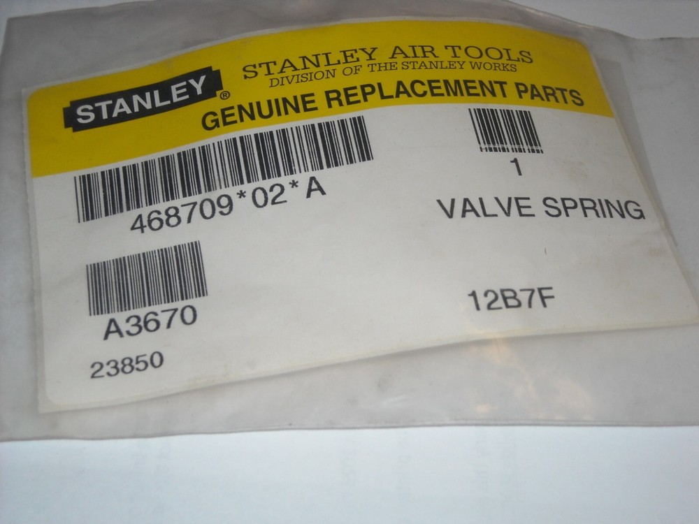A3670, Stanley, Valve Spring, Stanley Assembly Tools, New Old Stock