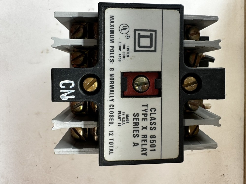 SQUARE D Square D Control Relay Class 8501 Type X Series A