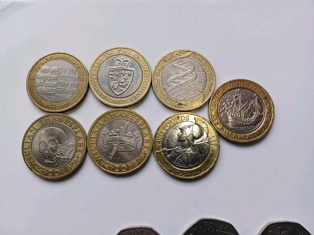 Rare 50p And 2 Pound Coins