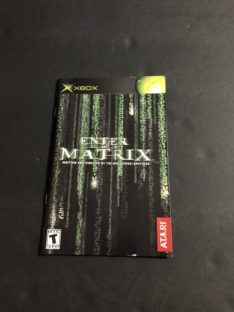 enter the matrix Xbox manual Only