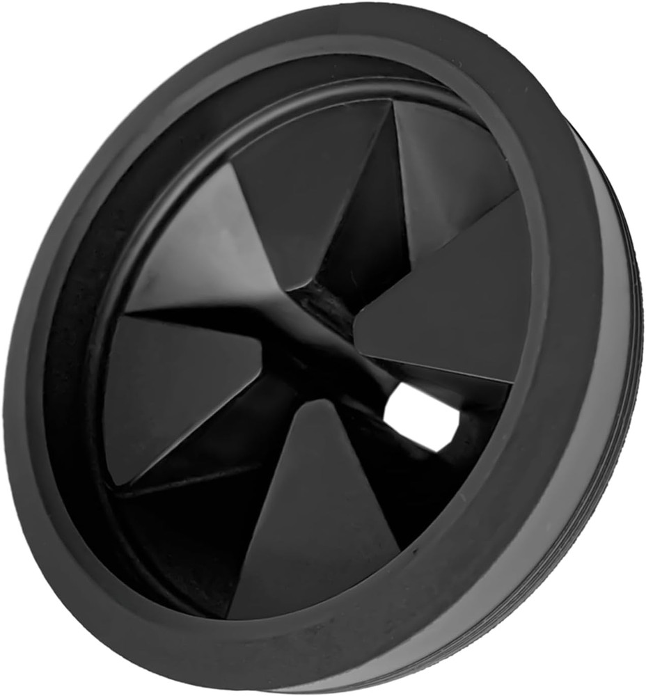 3 1/8 Inch Garbage Disposal Sink Baffle Splash Guard, Quiet Collar, Black Rubber
