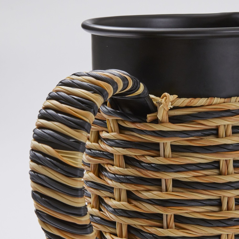 Galvanized Pitcher Black