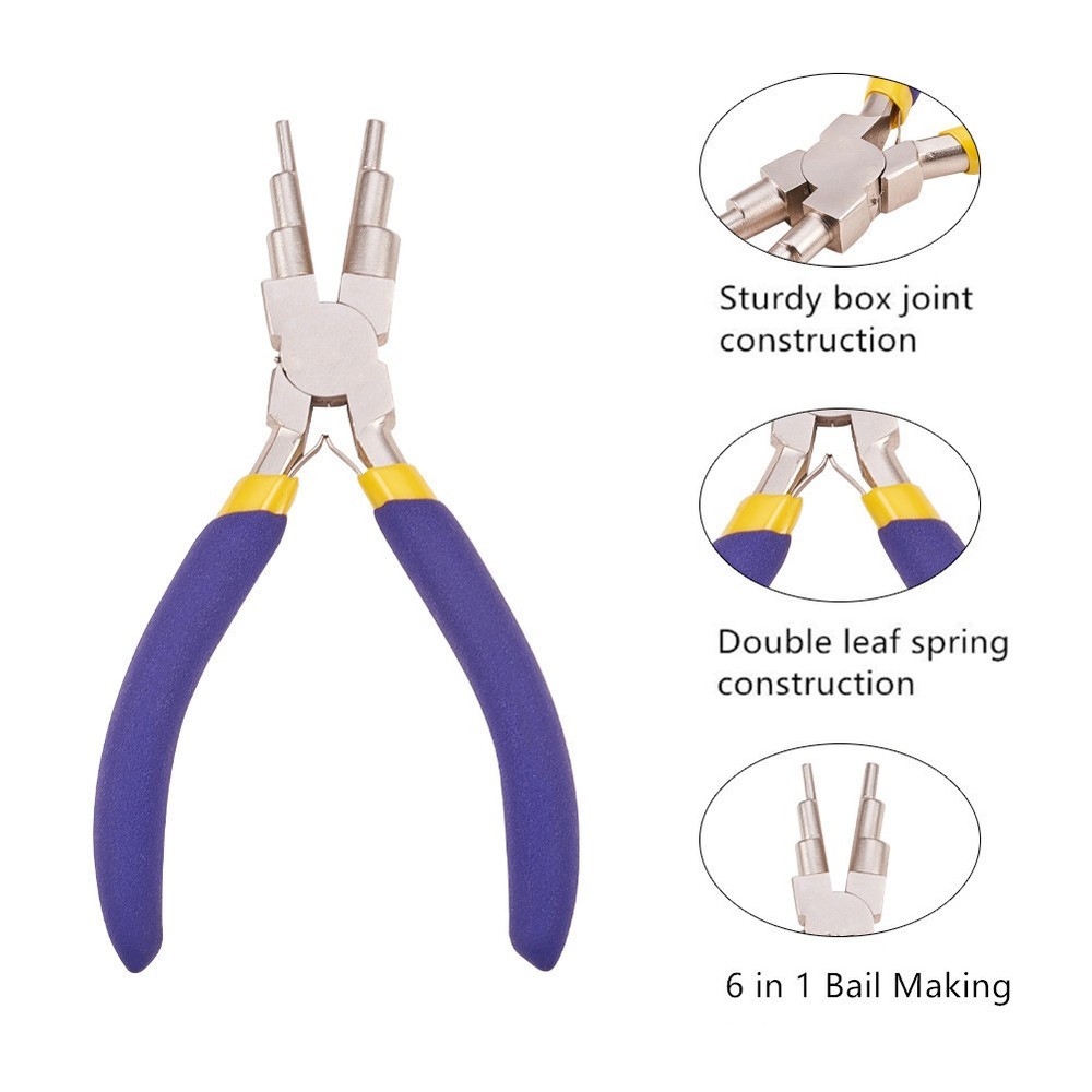 Portable Jewelry Making Pliers Multi-Sized Rustproof Bail Making/Looping Tools