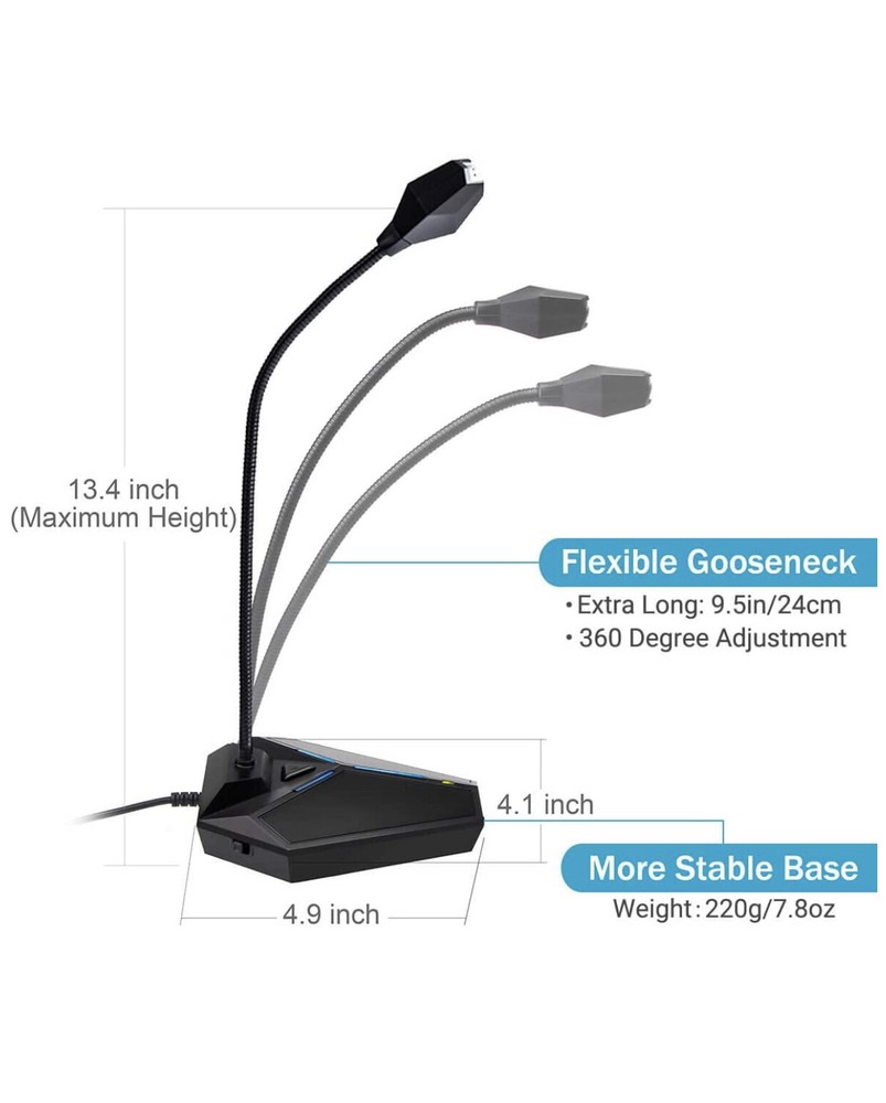 Conference Microphone, CMTECK USB Computer Microphone Plug &Play Desktop Omnidir