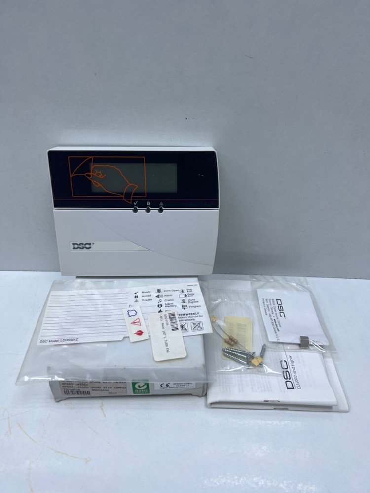 DSC RF5501-433EU , UA352 with Tamper  Powerseries Fixed Message Keypad