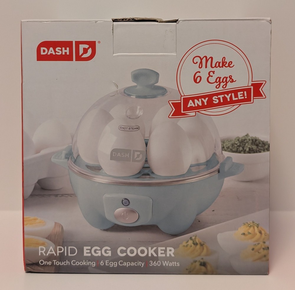 Dash RAPID EGG COOKER  6 Egg Capacity Electric Hard Boiled Poached Scrambled