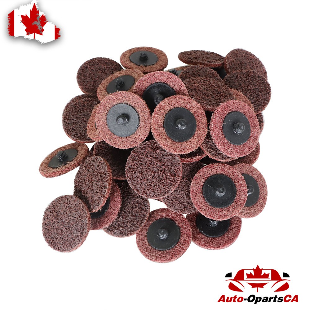 2" Medium Surface Conditioning Discs Roll Lock Grinder Sanding Pads 50Pcs