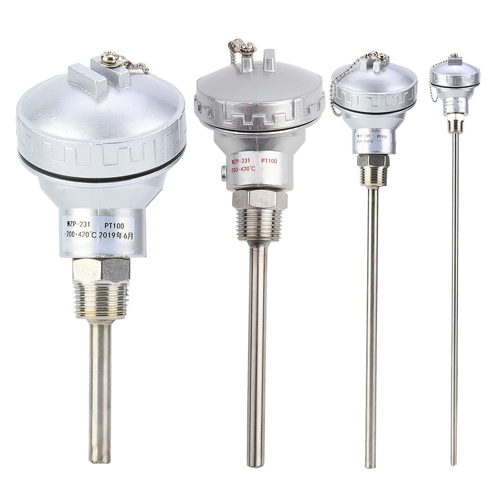 PT100 Temperature Sensor Probe 1/2' NPT Thread Thermocouple 200~420°