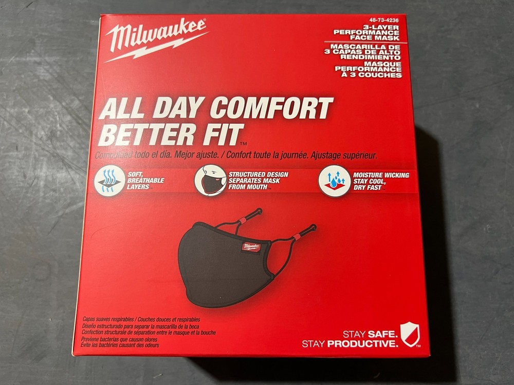 Milwaukee 3-layer Dust Covering Black 10pk