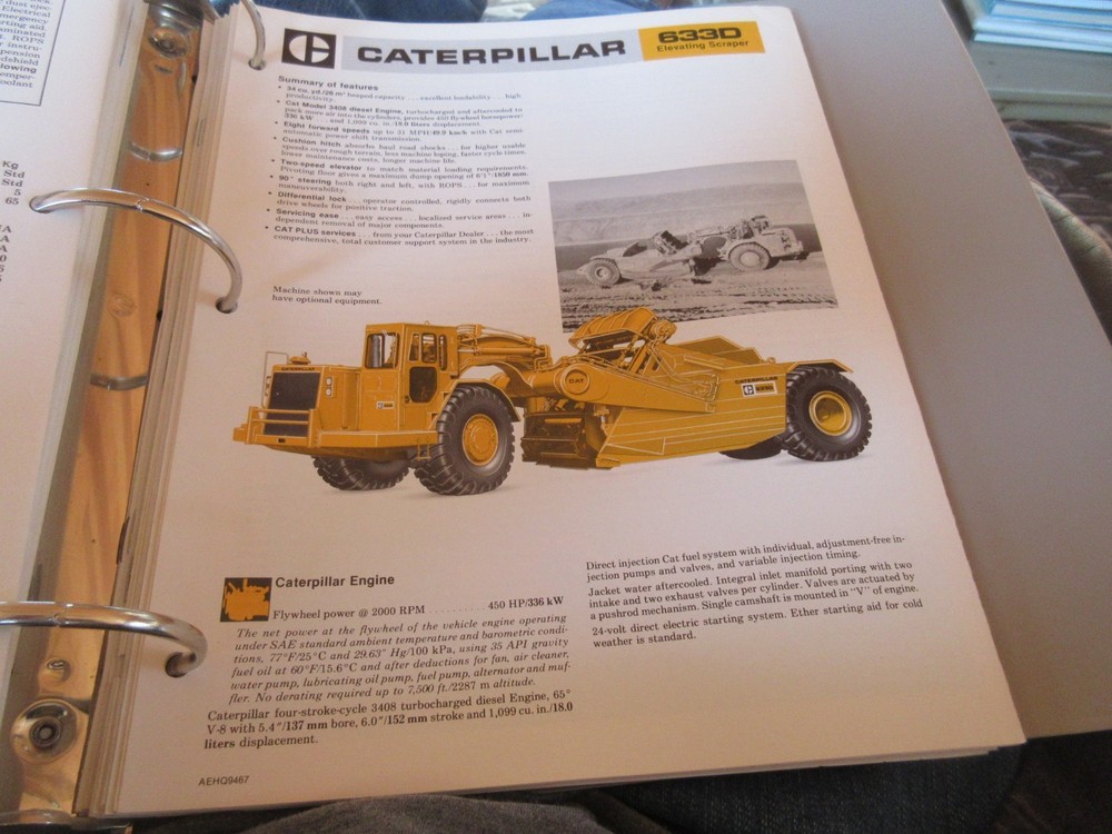 Caterpillar 633D Elevating Scraper Brochure 6 page