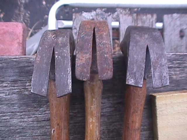 VINTAGE CLAW HAMMER LOT