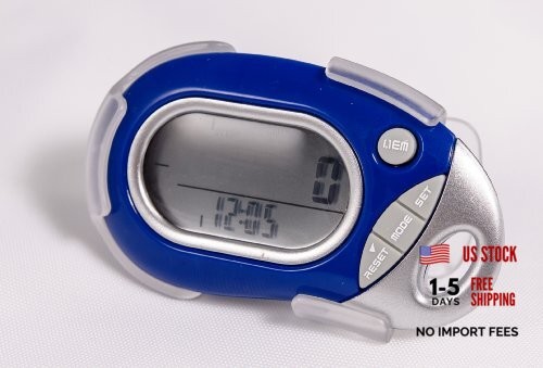 PE-771 Tri-Axis Multi-Function Pocket Pedometer (Blue) Each