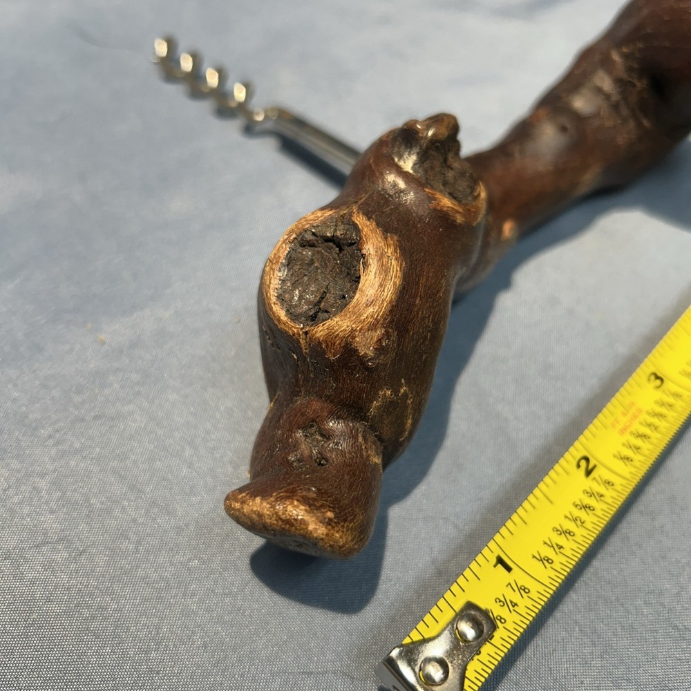 Custom Burl Wood Handle Corkscrew Bottle Opener
