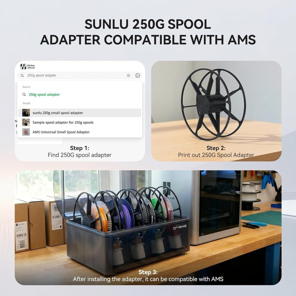 SUNLU PLA Plus Filament 1.75mm 8 Spool Pack